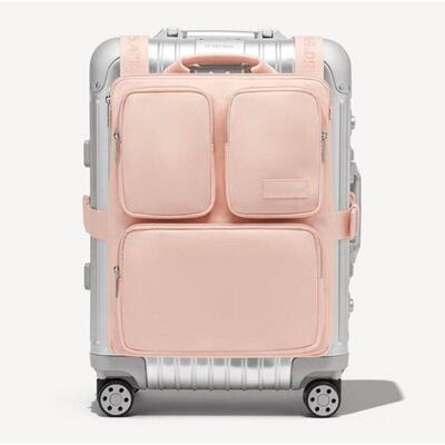 Outdoor portable luggage with a drawbar hanging bag, storag