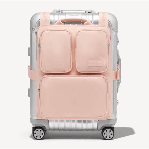 Outdoor portable luggage with a drawbar hanging bag, storag
