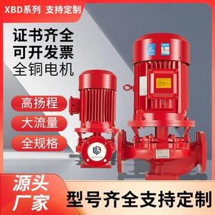 电动机消防泵组立式单级消防水泵室内消火栓泵稳压设备智能增压泵
