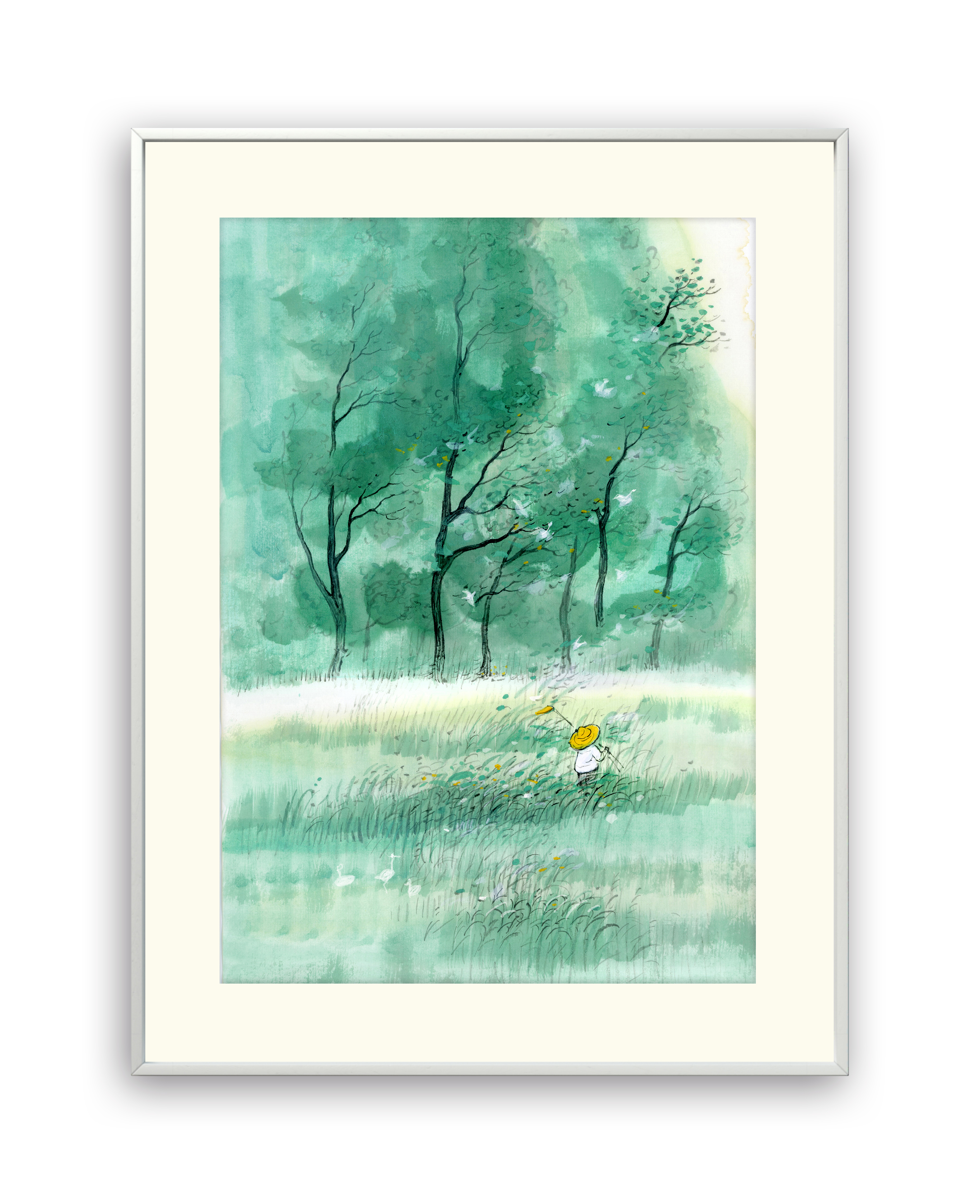 中央美院硕士肚子杜杜《麦浪1》限量版画餐厅客厅卧室挂画装饰画