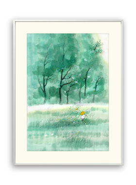 中央美院硕士肚子杜杜《麦浪1》限量版画餐厅客厅卧室挂画装饰画