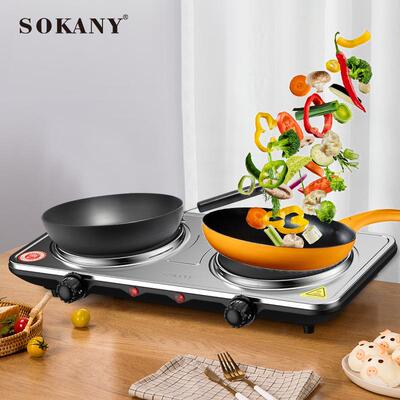 SOKANY5102家用电热炉电磁炉多功能电炉烧水炉双锅电炒炉