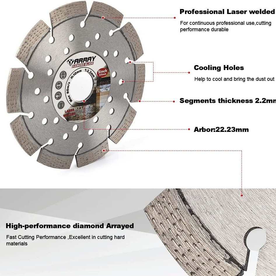 钢筋金刚石混切割片 专用焊接开凿激光锯片泥土有序排列