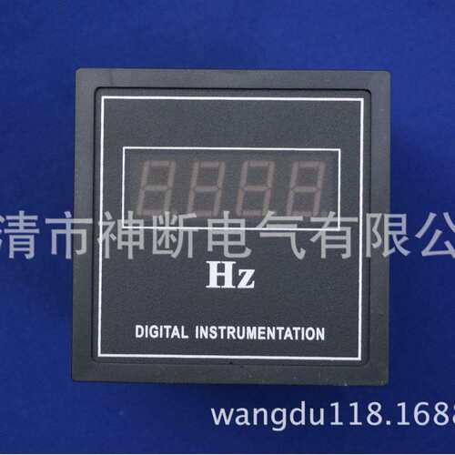 【】SX6【显示0-100HZ输入AC110-220V】数显频率表