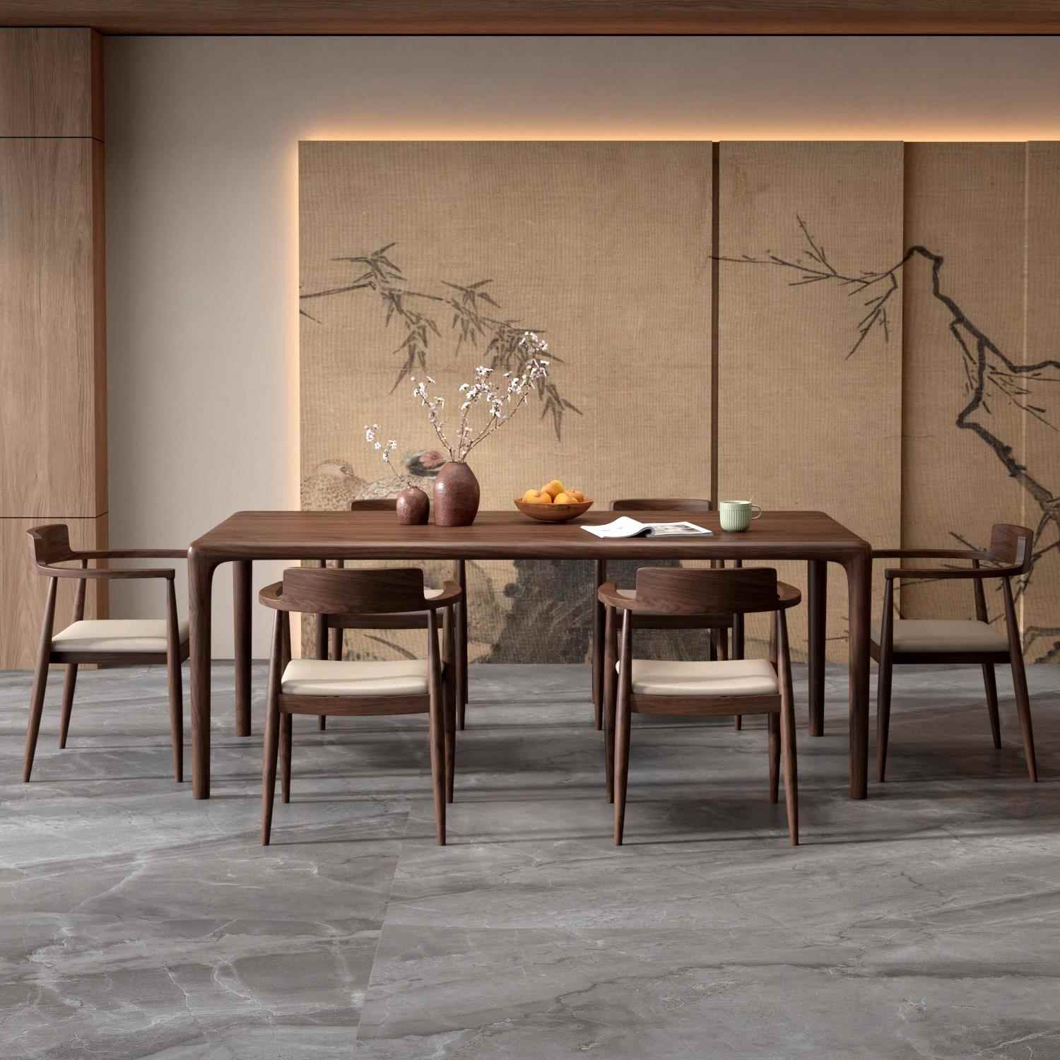 需定制黑胡桃木茶桌椅组合家用阳台茶桌客厅新中式茶台功夫小茶几