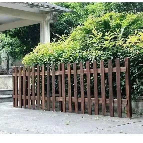 防腐木户外栅栏围栏庭院花园别墅草坪围墙护栏实木隔离网门装饰