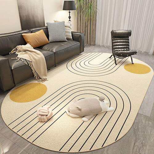 地毯客厅轻奢沙发茶几毯高级大面积卧室奶油风家用进门口地垫房间