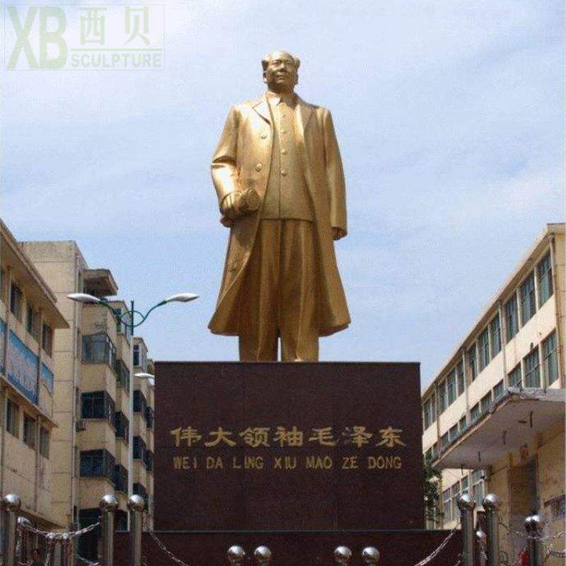 供应铸铜伟人雕塑铜主席像曲阳工厂可制作多种尺寸铸铜人物雕塑