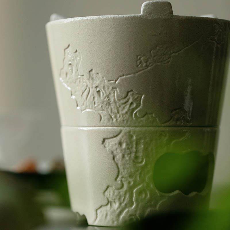 全手工泥粉引耐火白泥炉日453泥火炉复古式围炉碳煮茶炉茶事