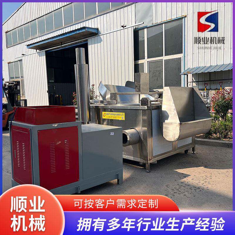 虎皮鸡爪油炸设备 全自动红薯片油炸锅 油豆泡机器油炸锅生产厂家
