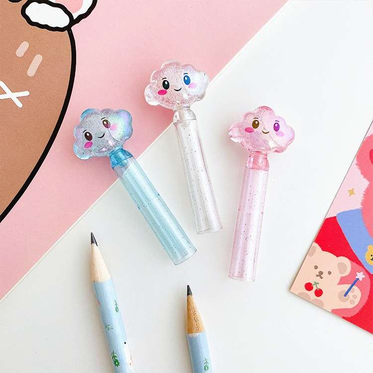 云朵铅笔套小学生笔盖笔帽儿童可爱水果创意加长器铅笔保护套