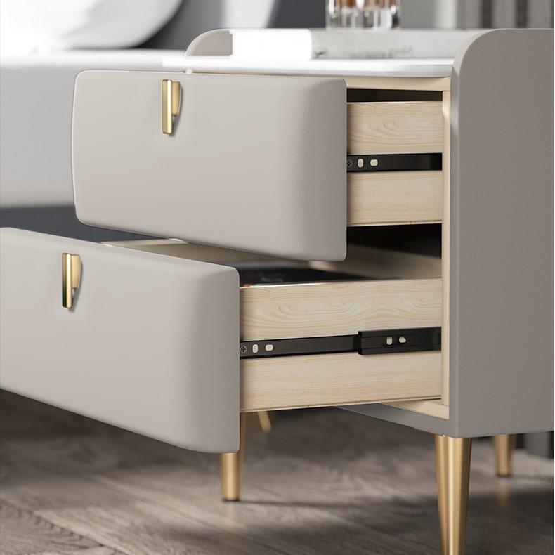 式轻奢板床头K19#柜木实简约现代家用卧室网红迷你岩意储物收纳柜