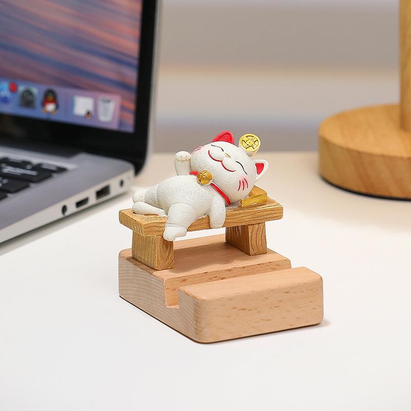 新款招猫可DWZJ++++爱摆礼件高级感办财公室桌机面创意礼物手支架