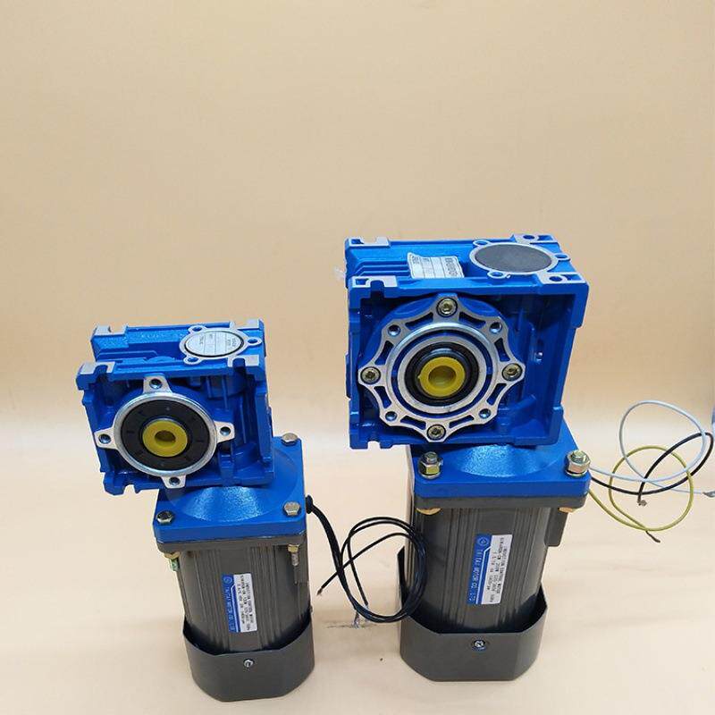 单相220V可调速电机蜗轮蜗杆减速机40W~400W中空直角小型三丁卯佳