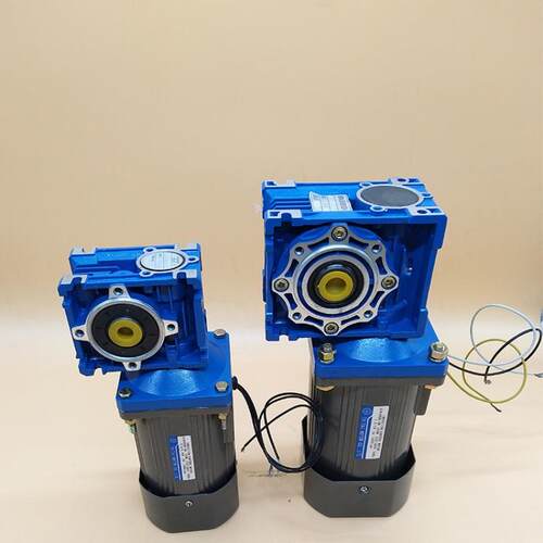 单相220V可调速电机蜗轮蜗杆减速机40W~400W中空直角小型三丁卯佳