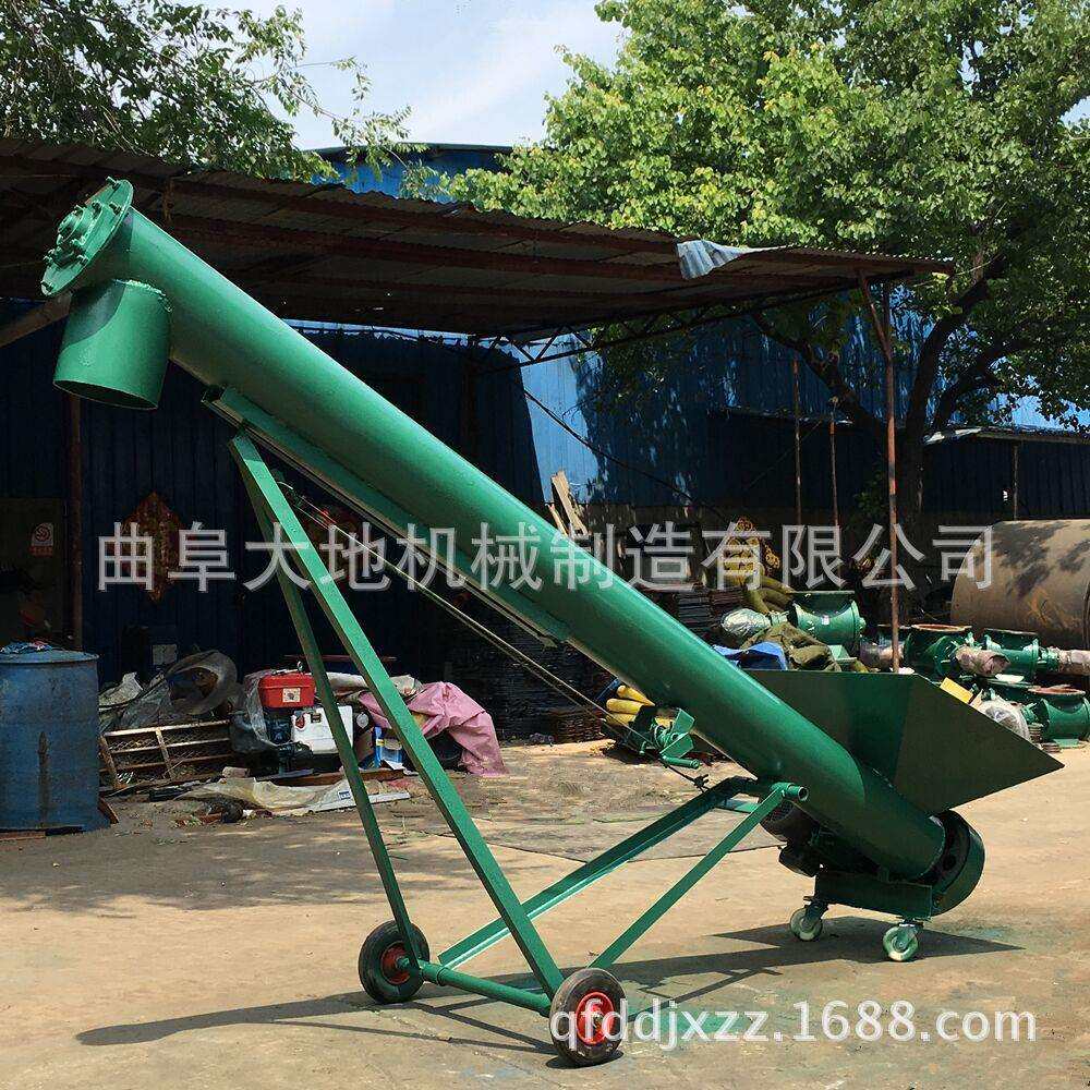 化工原料装罐入仓用螺旋输送机 加厚螺旋叶片螺旋输送机价格