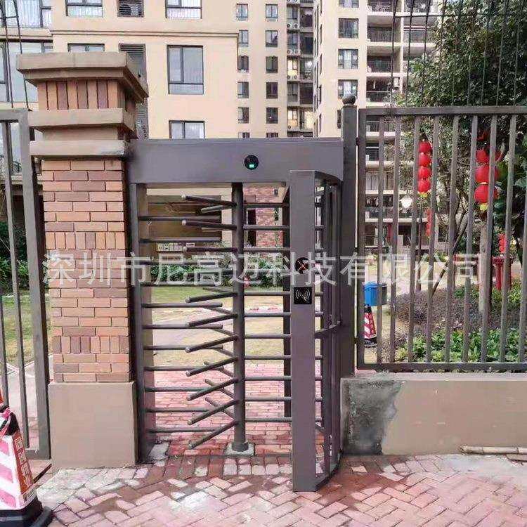 十字转闸门 单向旋转辊闸 门禁刷卡全高闸机 小区车站不锈钢栅门