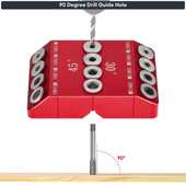 90°导向夹具 45° DIY工具 30° 多角度斜孔垂直木工打孔器