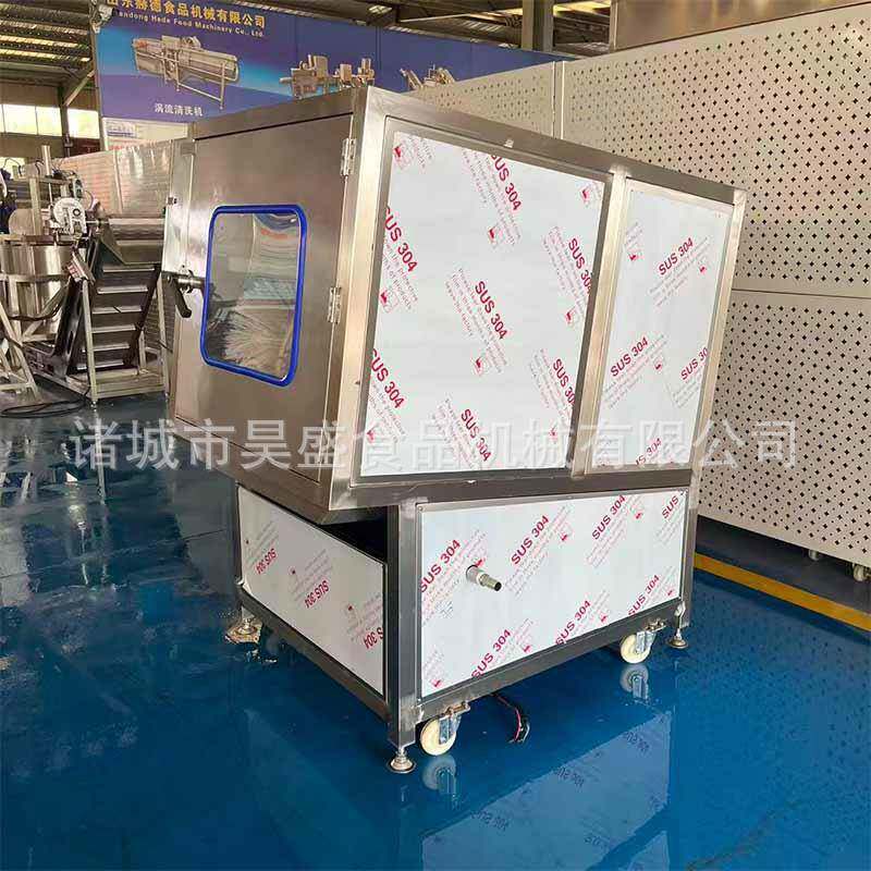 锥形桶冲洗机连续式果酱桶清洗设备单开门物料桶毛刷清洗机器