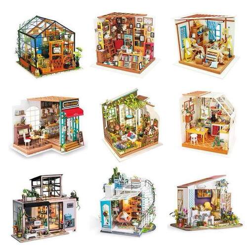 Robotime Wooden Miniature Dollhouse 124 Handmade Doll