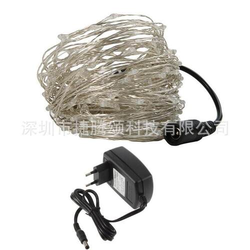外贸 铜线、银线灯串 防水30米 100-240v 插电款-欧美、美规