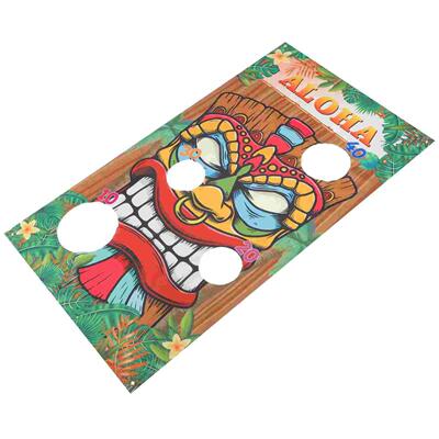 Hawaiian Flag Tossing Game Outdoor Party Toy Educational