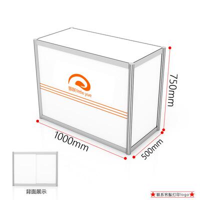 广交会八棱柱标摊展示柜可拆卸组合式铝合金资料柜接待台厂家