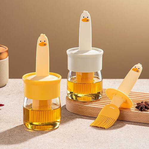 Wholesale Heat-Resistant Silicone Oil Brush with Bottle for