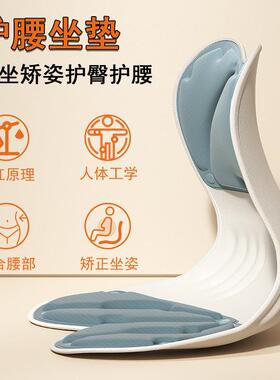 体工学ZEL护腰坐垫体腰部支撑办公人室腰靠垫坐椅一腰背垫久坐姿