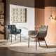 意式 轻奢餐椅家用餐桌椅子现代简约凳子高级感休闲极简网红靠背椅