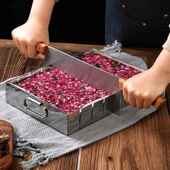 熬阿胶糕制作专用膏冷却定型模具盘切条压板分条活底家用全套工具