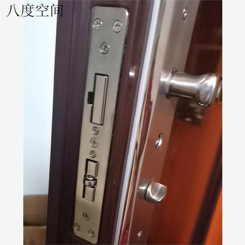 新款锁防盗门替换拉手锁锁体把手锁芯齿轮铜超B级碰锁特能往力.