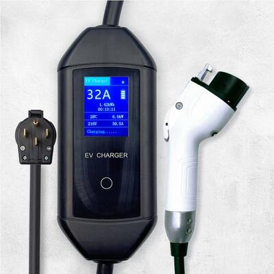 厂家定新美标32A/制能源电动汽车充电桩 标美32A/7KW交家用流便携