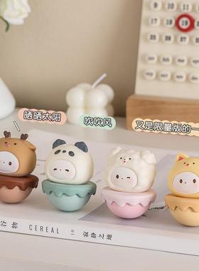 不倒翁情绪稳定器小摆神件办公室桌面装饰品女工位解压生日礼物生