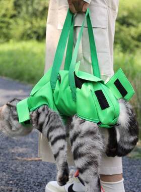 猫包外出包便携可折叠宠物手提猫咪保定包防抓咬固定猫袋子打针包