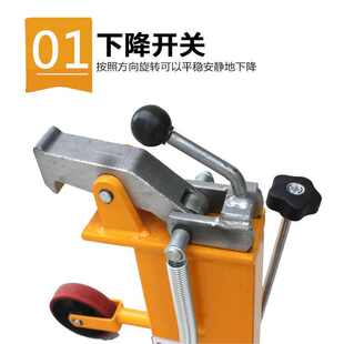 圆桶手动装卸车液压夹鹰嘴抱搬运车 油桶dt250铁桶叉车桶夹具专用