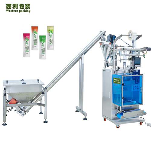 粉剂包装机制袋式三合一咖啡三边封包装机面粉粉剂立式食品包装机
