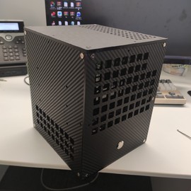 cnc定制6mm亚克力机箱 nas机箱 itx/1u/dc 4硬盘 全高pcie