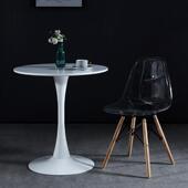 现代简约洽谈桌伊姆斯小圆桌北欧家用阳台休闲接待咖啡奶茶店餐桌