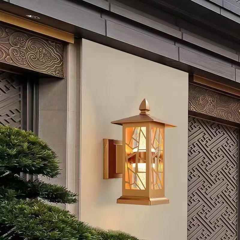 外庭新中灯式别1墅户防水壁灯创意院装饰墙壁室外花园门口走廊灯