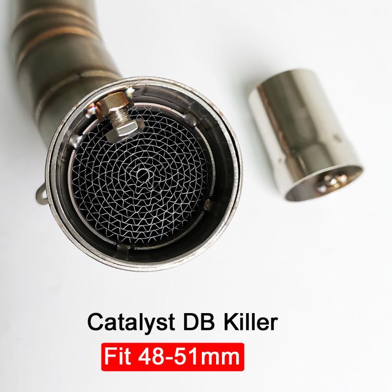 新款摩托车跑车声音消声器 触媒消声器 回压塞 排气管消声器48mm