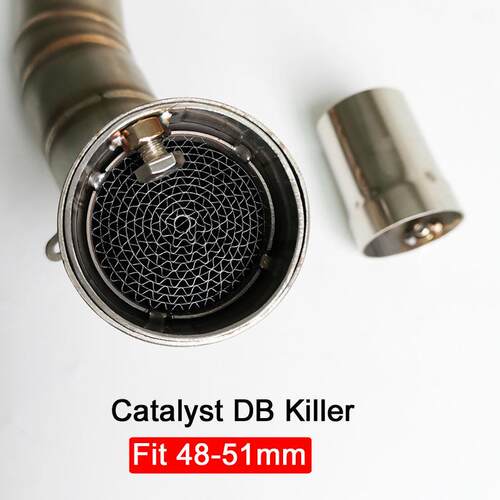 新款机车跑车声音消音器 触媒消音器 回压塞 排气管消音器48mm