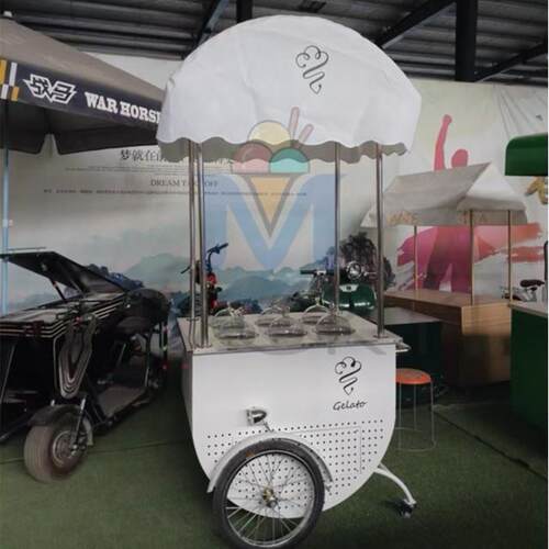 明毅网红餐车冰淇淋移动摆摊车复古景观车造型多功能水吧小吃车