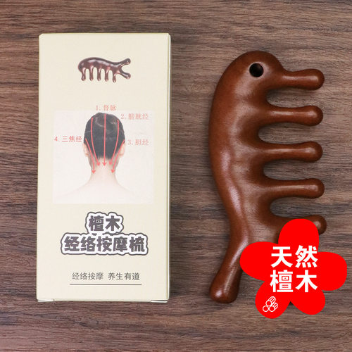 海豚檀木按摩梳头男士唇部磨砂膏