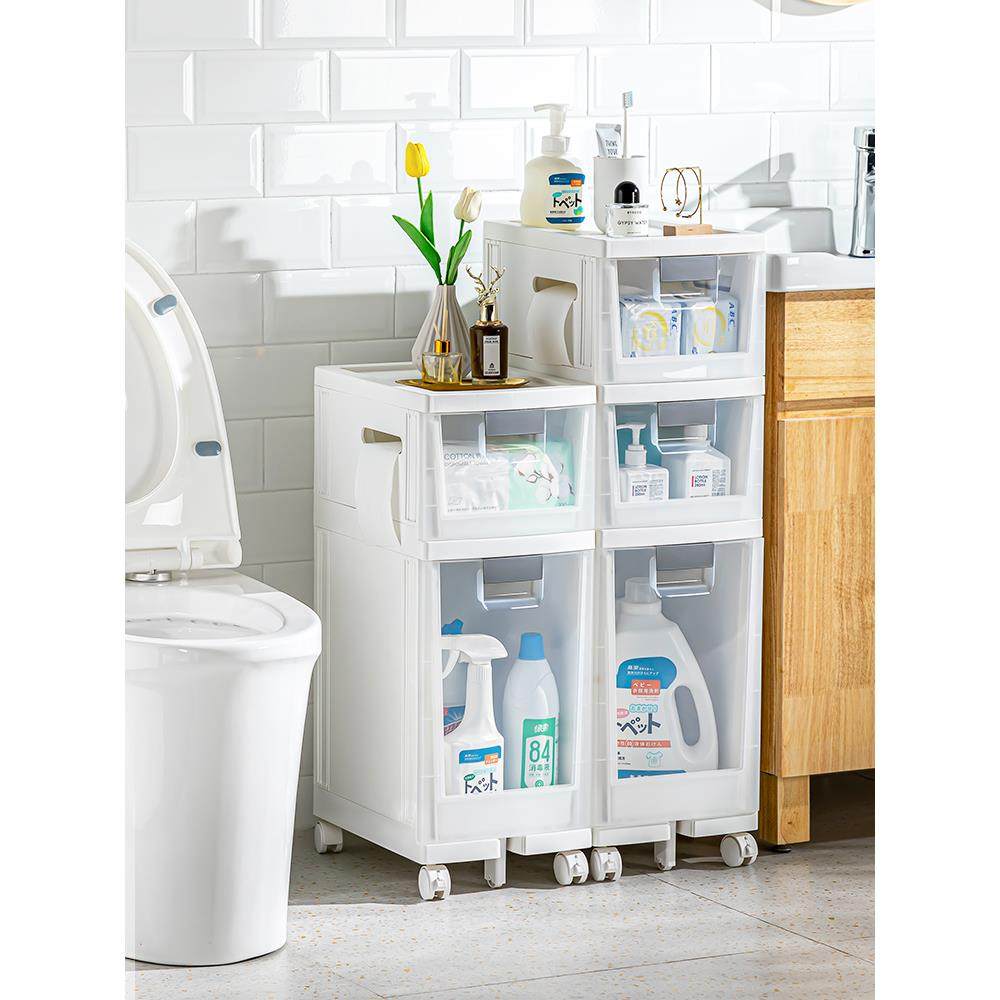 17CM卫生间夹缝置物架浴室洗手间抽屉式缝隙收纳架塑料落地柜子窄,家庭/个人清洁工具,浴室角架/置物架,淘宝优惠券,粉丝福利购,淘宝优惠卷