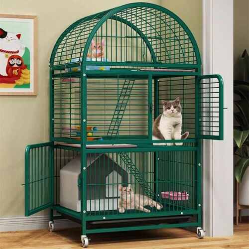 猫笼笼子别墅室内家用带厕所圆顶超大自由空间舍猫窝小型猫咪