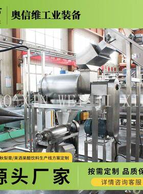 桃李梅子核肉分离设备红蛇果破碎榨汁机器大型工业果蔬榨汁机