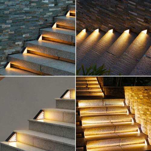 Solar triangular ladder light户外走廊台阶LED灯太阳能灯三角