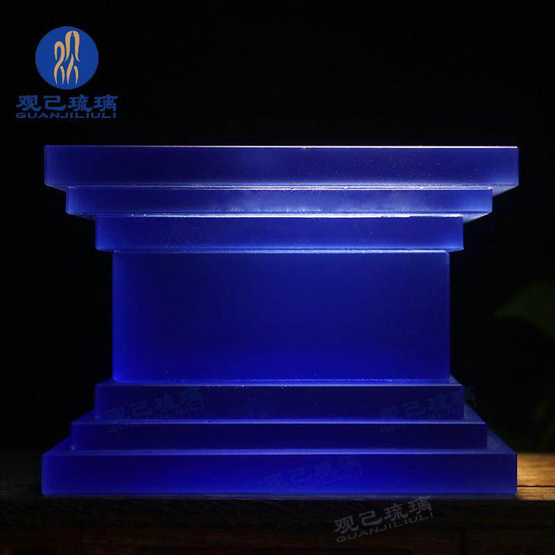 七色琉璃须弥座琉璃金刚底座佛座七色琉璃佛像财神底座佛台观音座