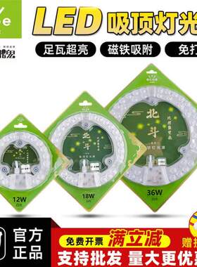 小器鬼小气鬼吸顶灯LED灯灯芯灯管灯泡灯板替换圆形环形磁吸灯盘